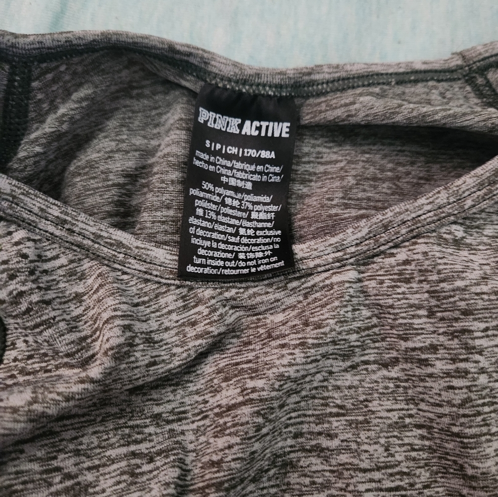 Pink active shirt (green)